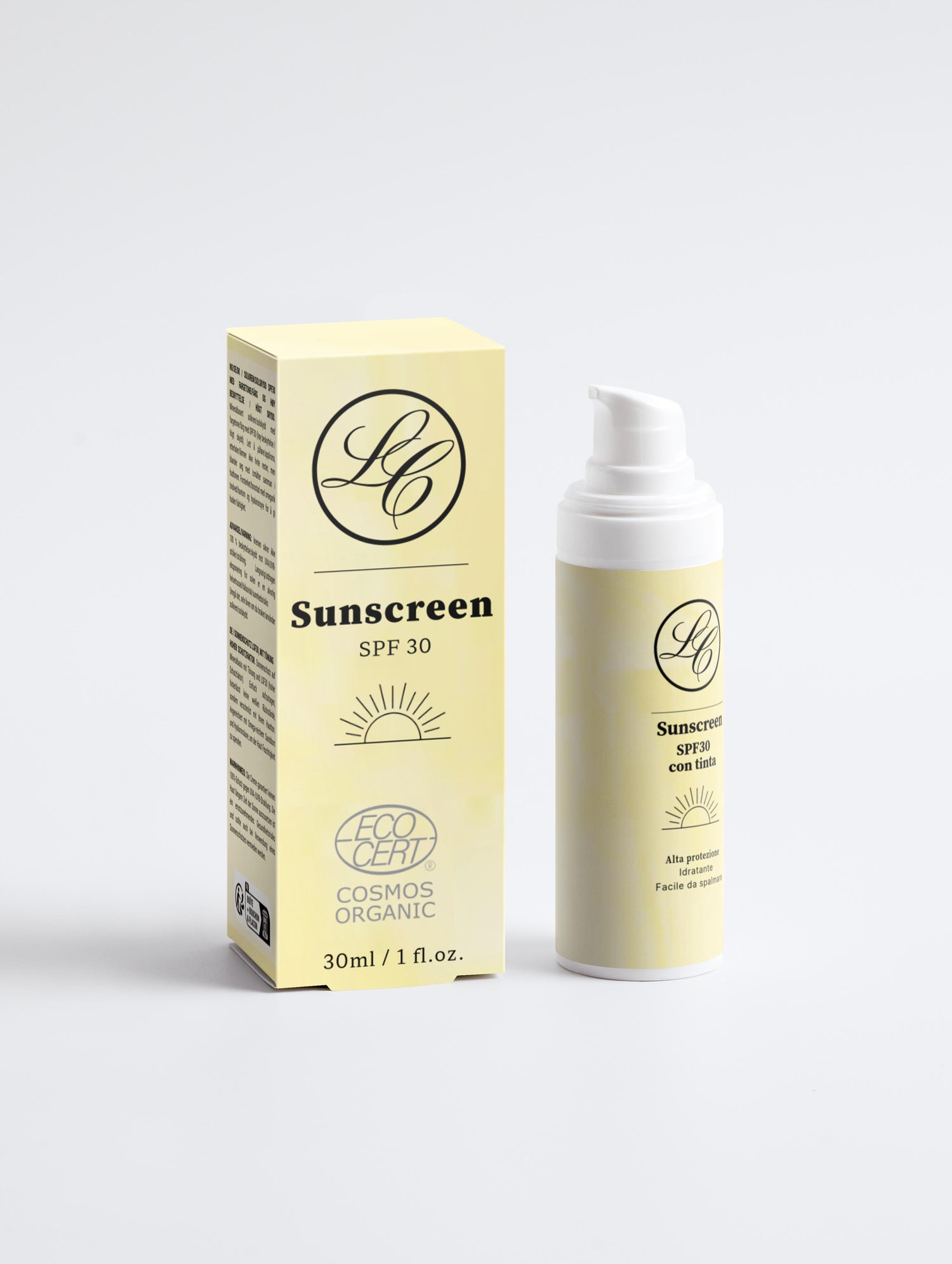 حماية من الشمس SPF30، مع صبغة 30 مل